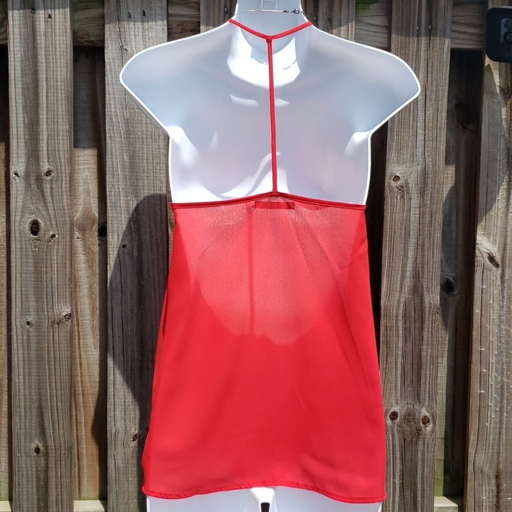 Active USA red see through tank top Small - Picture 2 of 5